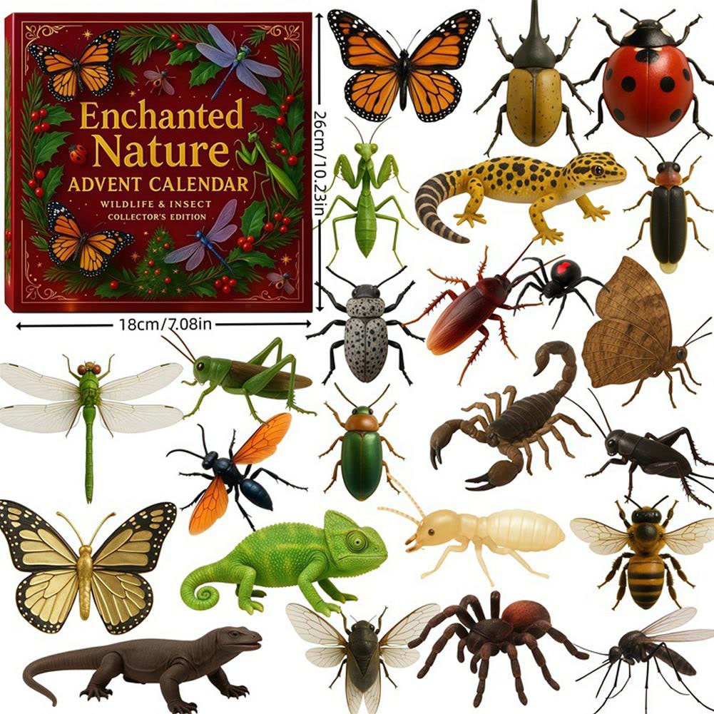 Enchanting Nature Advent Calendar 2026 - 24 Animal and Insect Ornaments