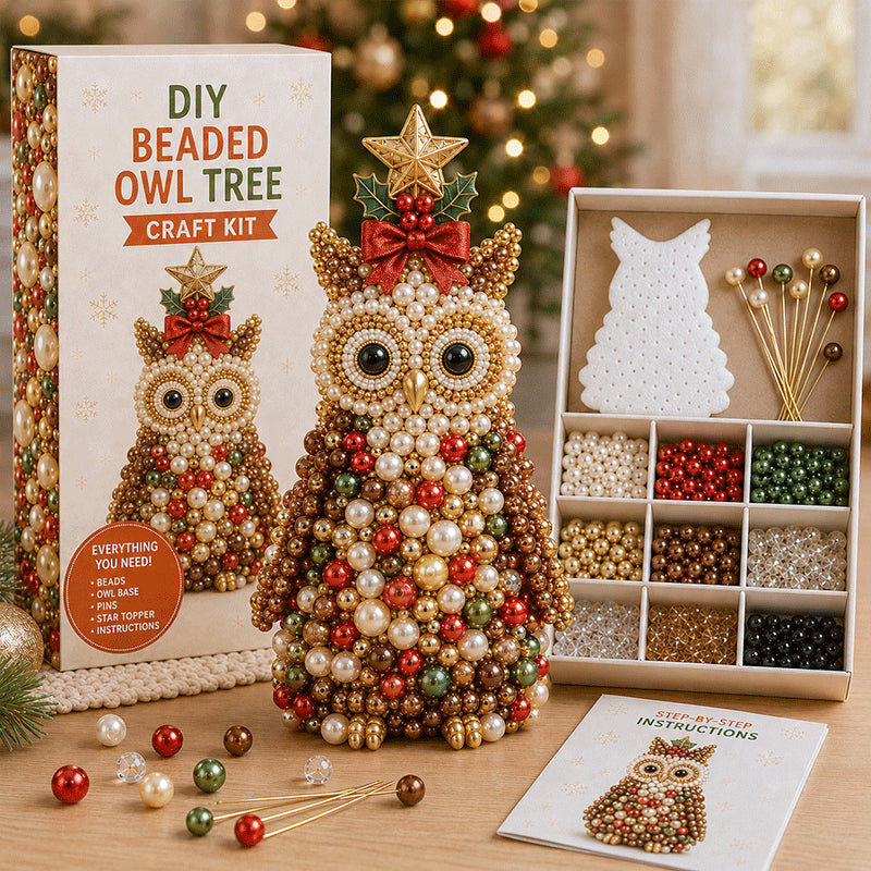 Animal-Themed Beaded Christmas Tree DIY Kit