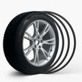 Black Aluminum Alloy Wheel Rim Protector- Fits All Cars
