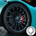 Black Aluminum Alloy Wheel Rim Protector- Fits All Cars