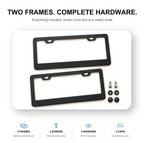 Black License Plate Frames for Tesla – 2 Pack, Front & Rear