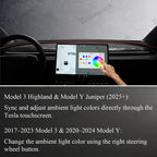 Blind Spot Detection (BSD) Smart Ambient Light for Tesla Model Y/3 (2017–2025+)