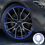 Blue Aluminum Alloy Wheel Rim Protector- Fits All Cars
