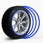 Blue Aluminum Alloy Wheel Rim Protector- Fits All Cars