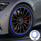 Blue Aluminum Alloy Wheel Rim Protector- Fits All Cars