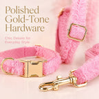 MirokenBoutique Lace Dog Harness, Collar & Leash Set for Birthday Photos & Daily Walks - 3-Piece Ruffle Walking Set