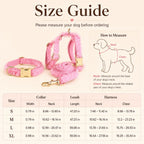 MirokenBoutique Lace Dog Harness, Collar & Leash Set for Birthday Photos & Daily Walks - 3-Piece Ruffle Walking Set
