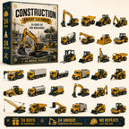 Construction Vehicles Advent Calendar 2026 - 24 Heavy Machines