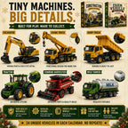 Construction Vehicles Advent Calendar 2026 - 24 Heavy Machines