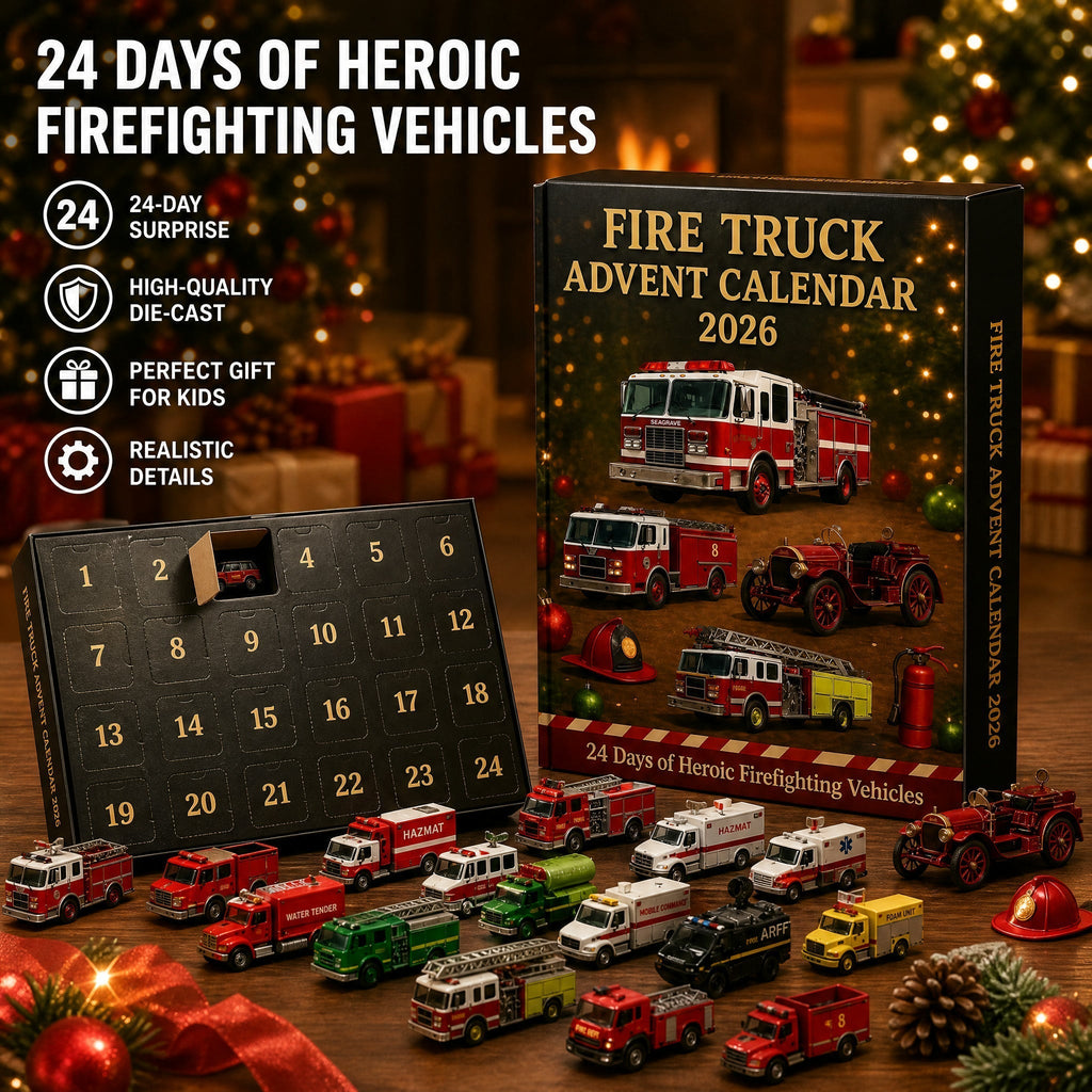 Fire Truck Advent Calendar 2026 - 24 Firefighting Vehicles