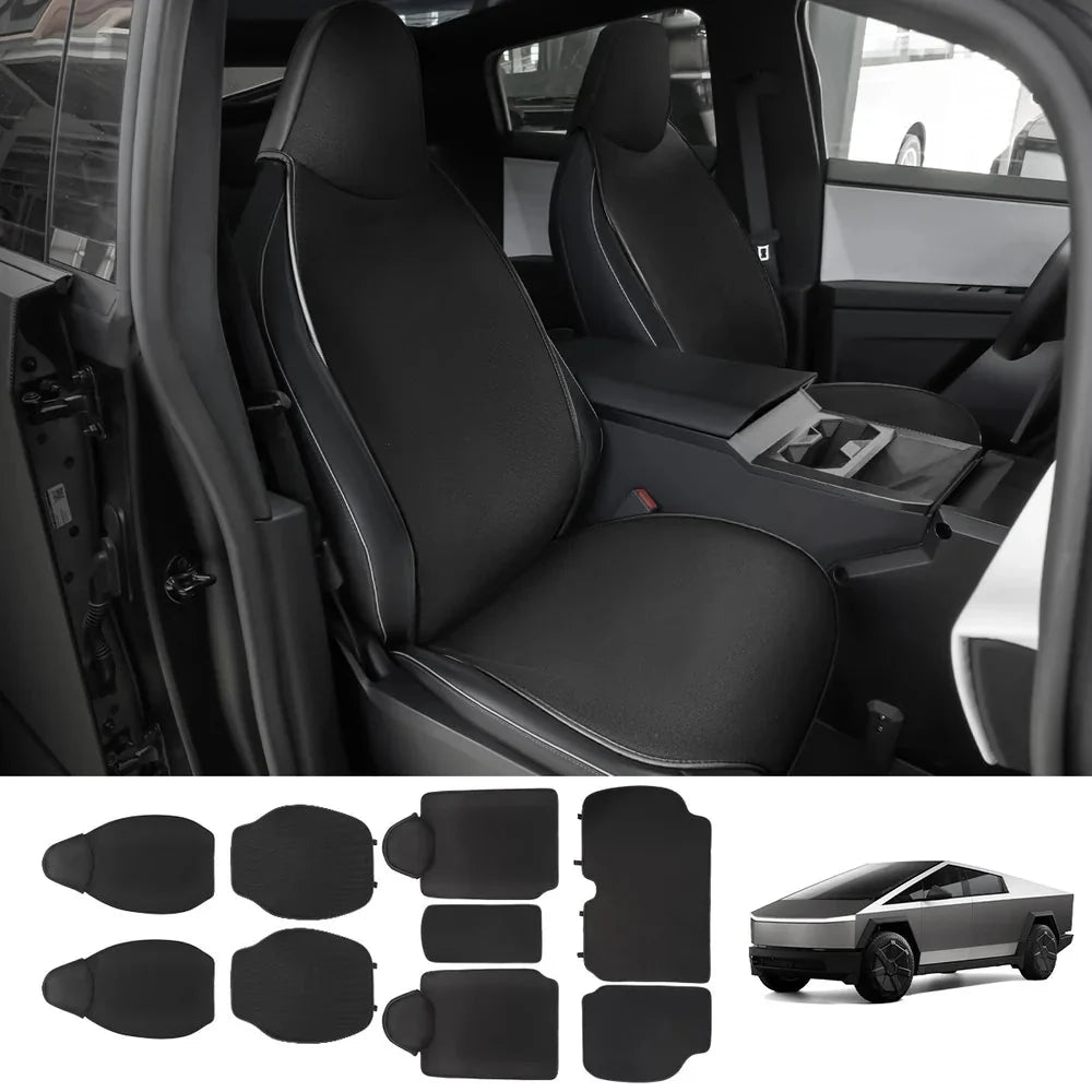 Breathable Mesh Seat Cover Set for Tesla Cybertruck 2024+