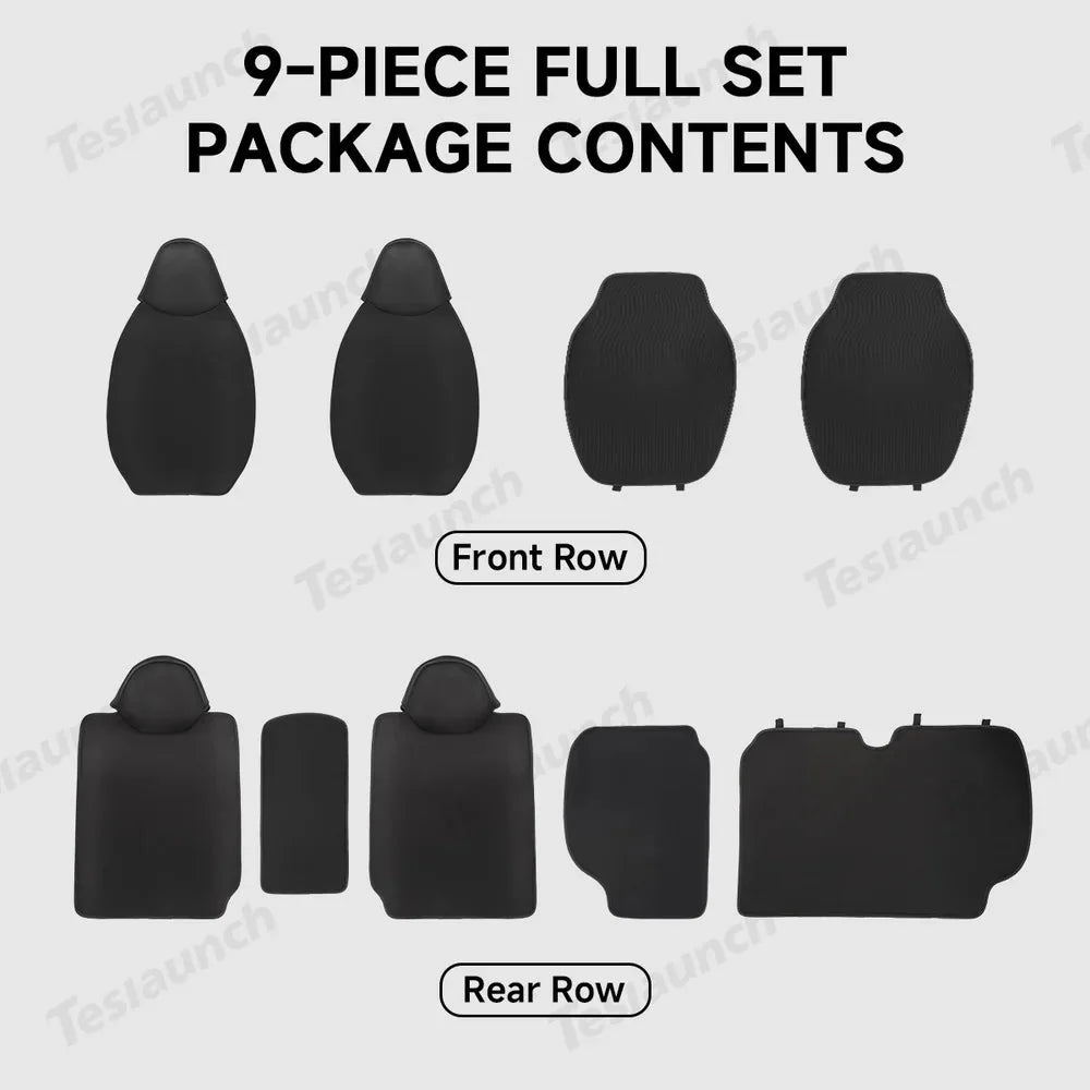 Breathable Mesh Seat Cover Set for Tesla Cybertruck 2024+