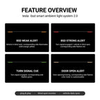 Miroken NeuroLight丨Model 3/Y Dashboard RGB Lights with Integrated BSD System