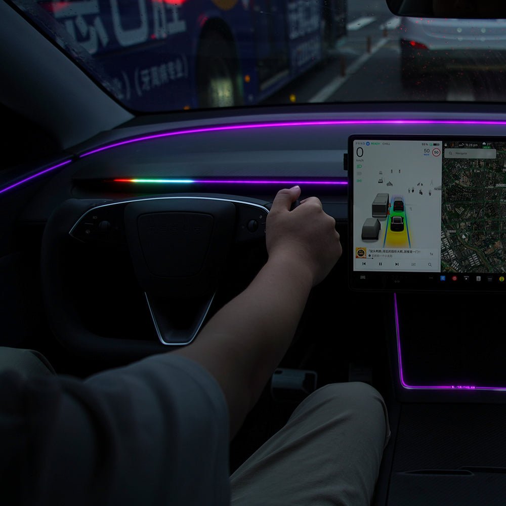 Miroken NeuroLight丨Model 3/Y Dashboard RGB Lights with Integrated BSD System
