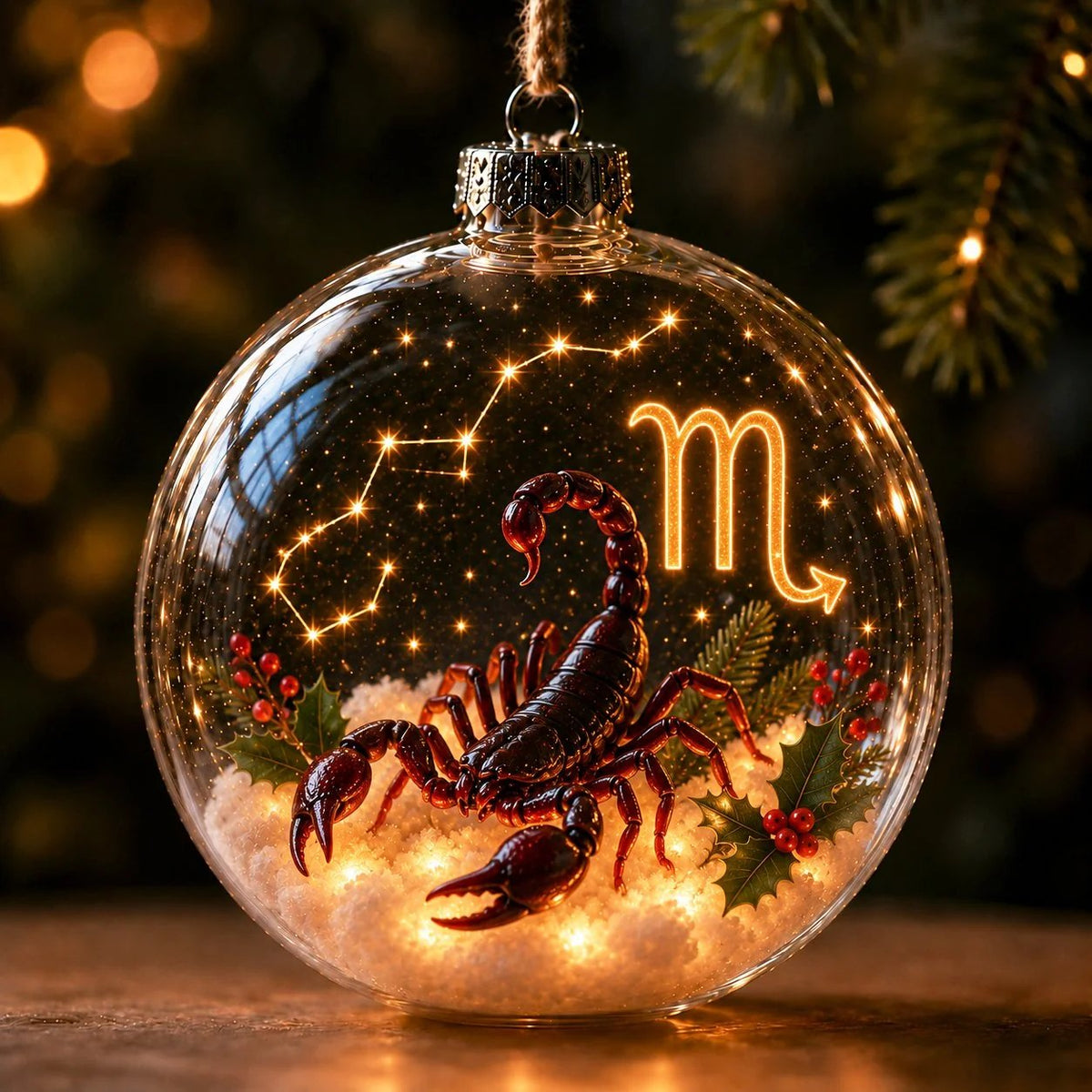 Lighted Zodiac Christmas Ornament