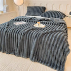 Cozy Striped Throw Blanket