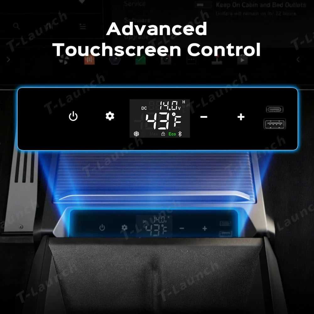 Cybertruck Center Console Floor Refrigerator-T-Launch Cyberfreezer