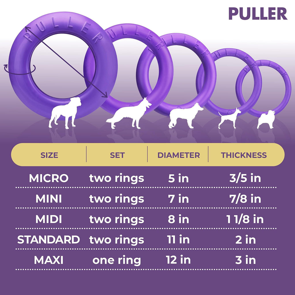 Puller Dog Ring Toy, 2 Rings