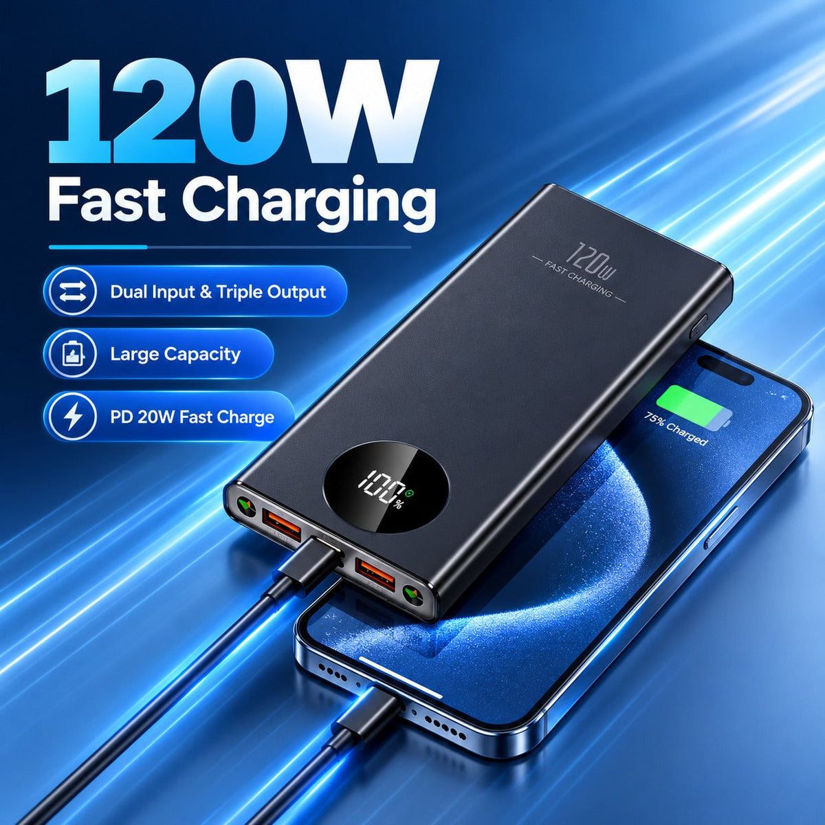 High Capacity Quick Charge Laptop Powerbank