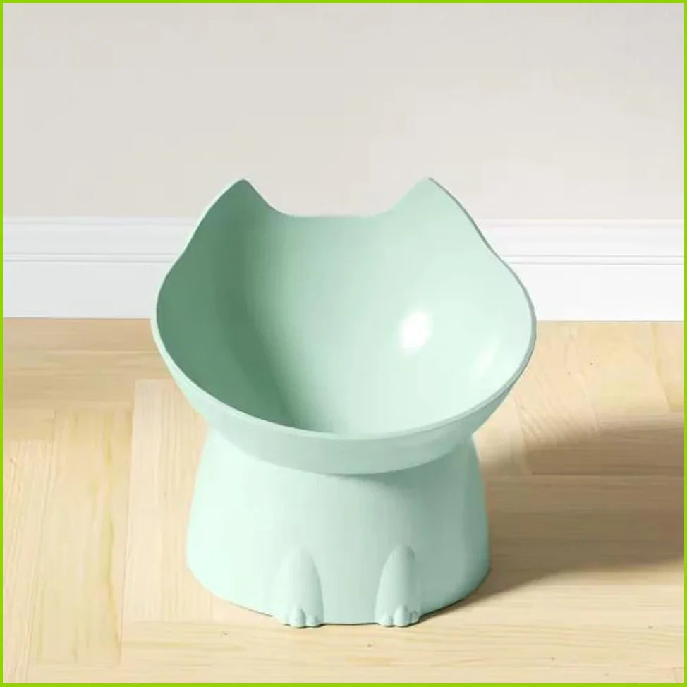 Raised Tilted Cat Bowl, Anti-Tip