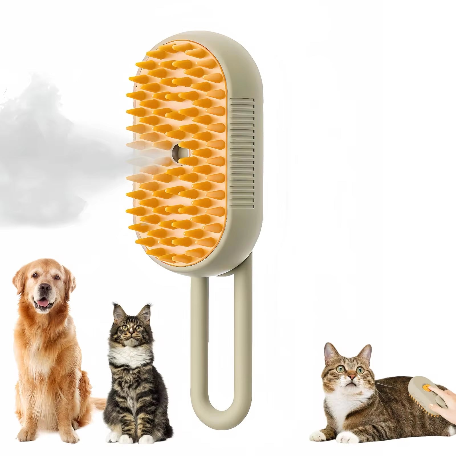 3-in-1 Pet Steam Grooming Brush
