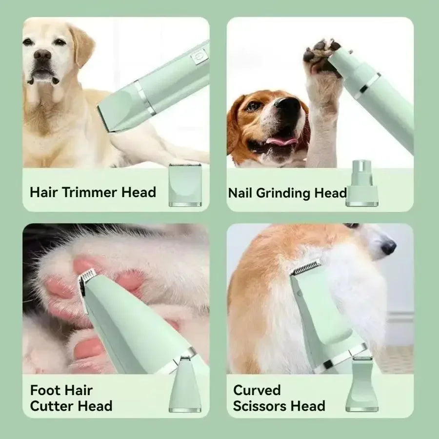 4-in-1 Cordless Pet Clippers