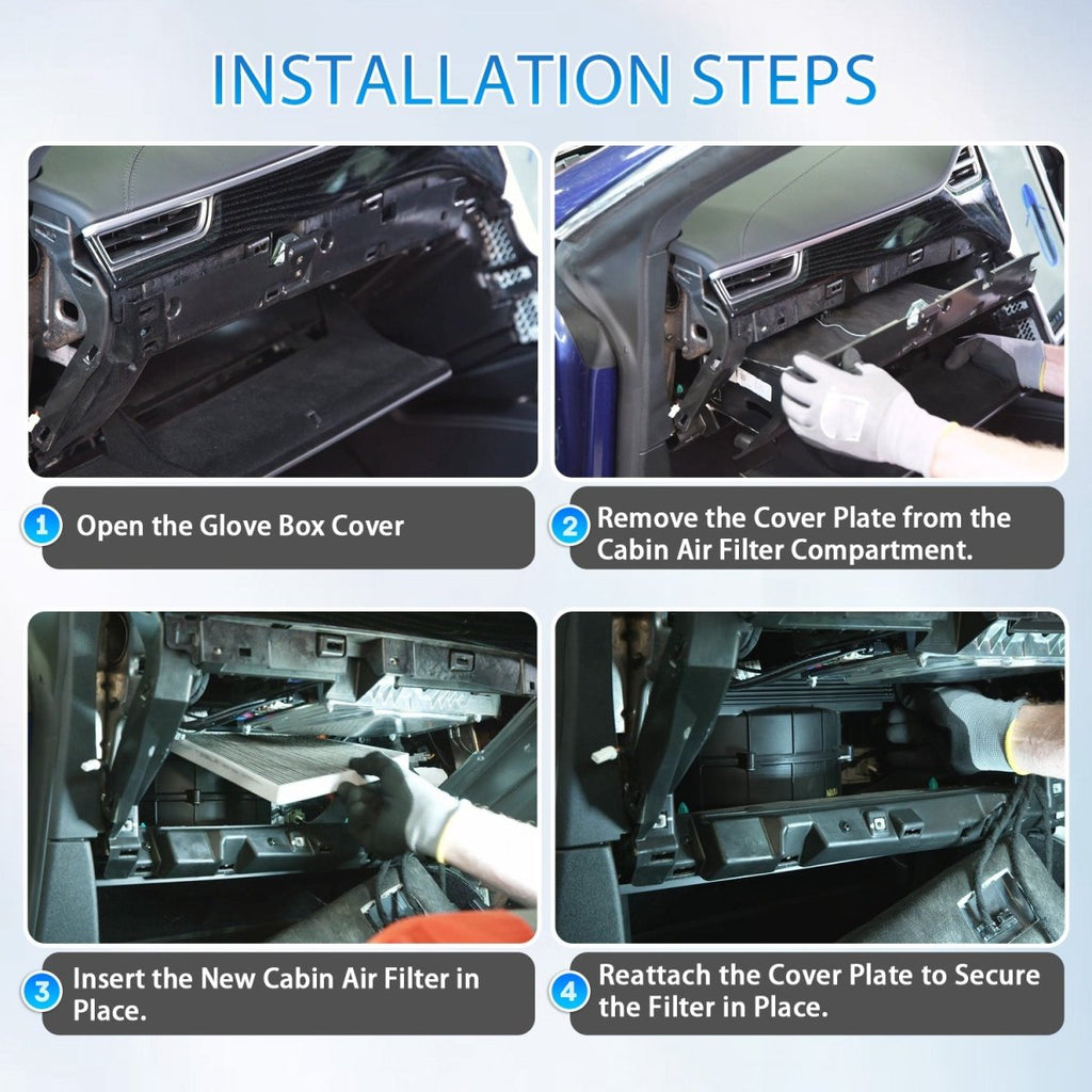 Cabin Air Filter & HEPA Filter with Activated Carbon for Tesla Model S 2012+