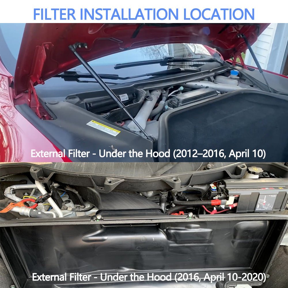 Cabin Air Filter & HEPA Filter with Activated Carbon for Tesla Model S 2012+