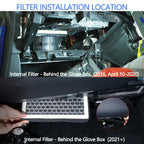 Cabin Air Filter & HEPA Filter with Activated Carbon for Tesla Model S 2012+