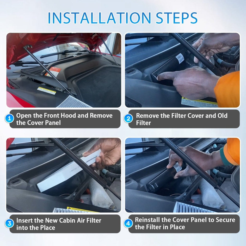 Cabin Air Filter & HEPA Filter with Activated Carbon for Tesla Model S 2012+