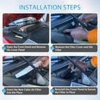 Cabin Air Filter & HEPA Filter with Activated Carbon for Tesla Model S 2012+