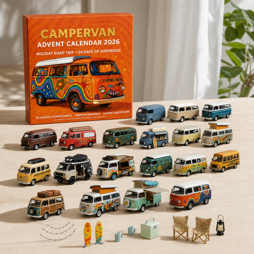 Camper Advent Calendar 2026 - 24 Miniature Campers