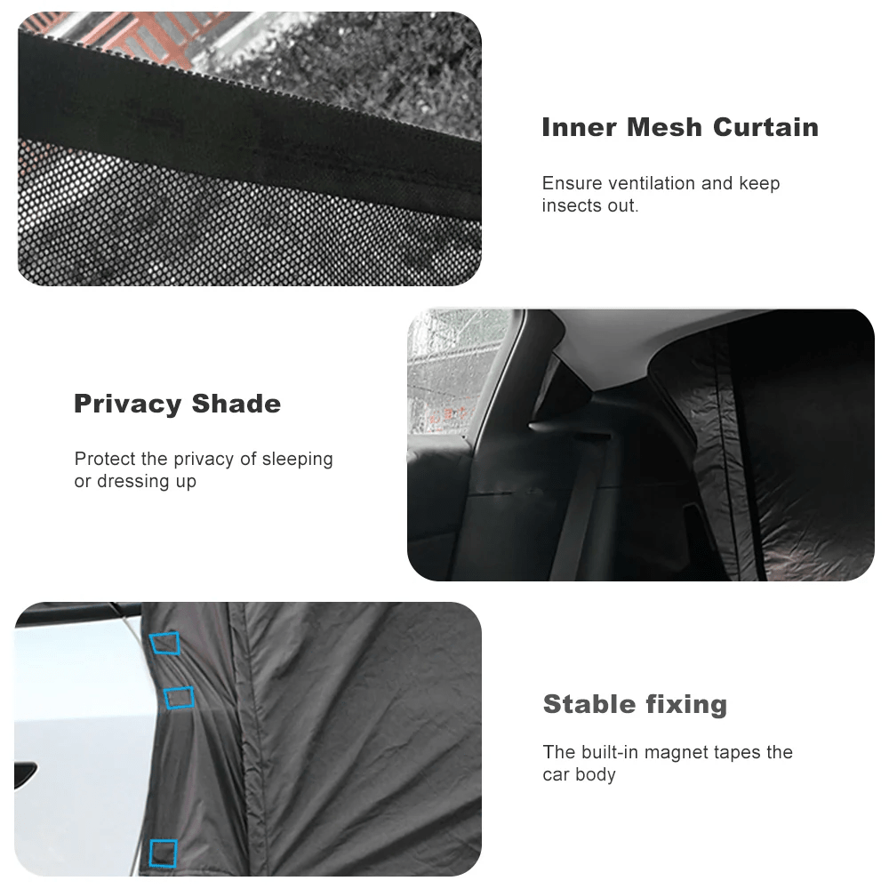 Camping Tent Tailgate Outdoor Waterproof Sunshade Privacy Shade Awning for Tesla Model Y