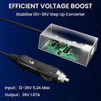 Car Charger 12V-36V DC Power Adapter for Starlink Mini