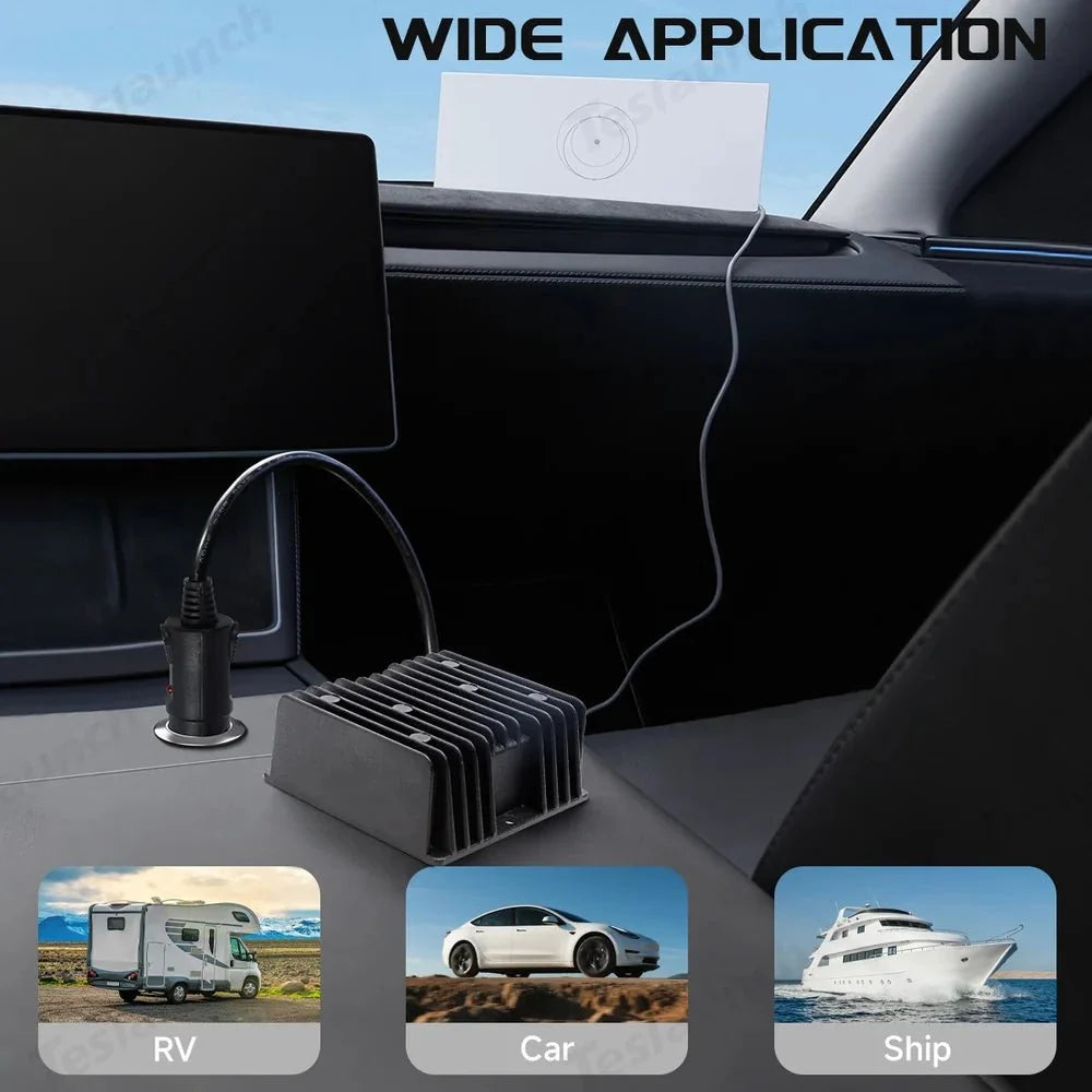 Car Charger 12V/24V to 57V Power Adapter with DC Plug for Starlink Gen 3