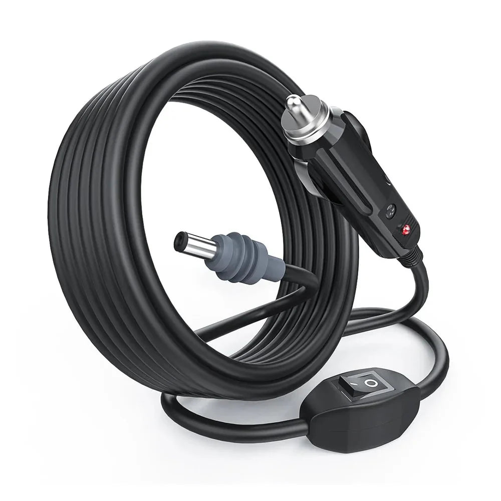Car Charger to DC Cable with Switch for Starlink Mini (10ft/3M)