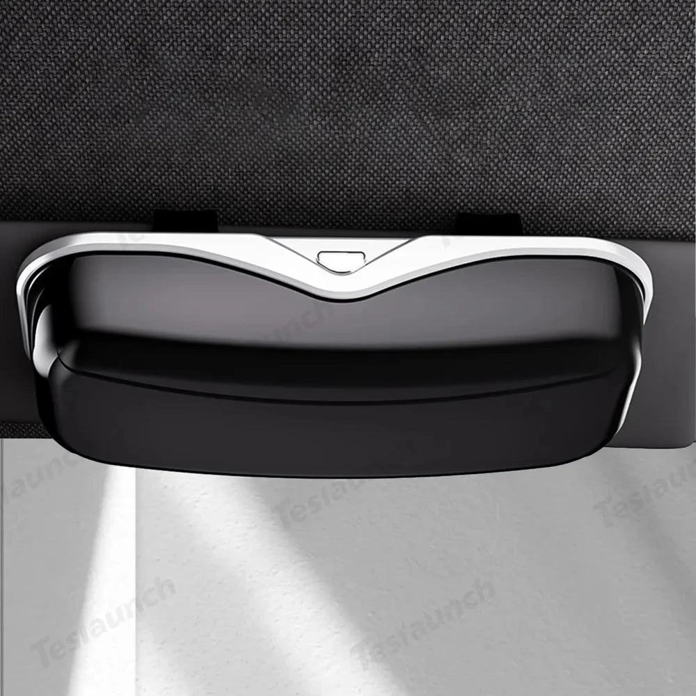 Car Sun Visor Glasses Storage Box – Universal Fit for All Cars