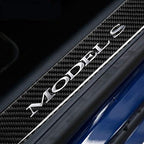 Carbon Fiber Door Sill Protector Covers (2 Pcs) For Tesla Model S (2016-2020)