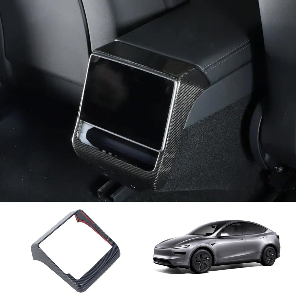 Carbon Fiber Rear AC Vent Cover (Carbon Fiber Pattern ABS) for Tesla Model Y Juniper 2025+