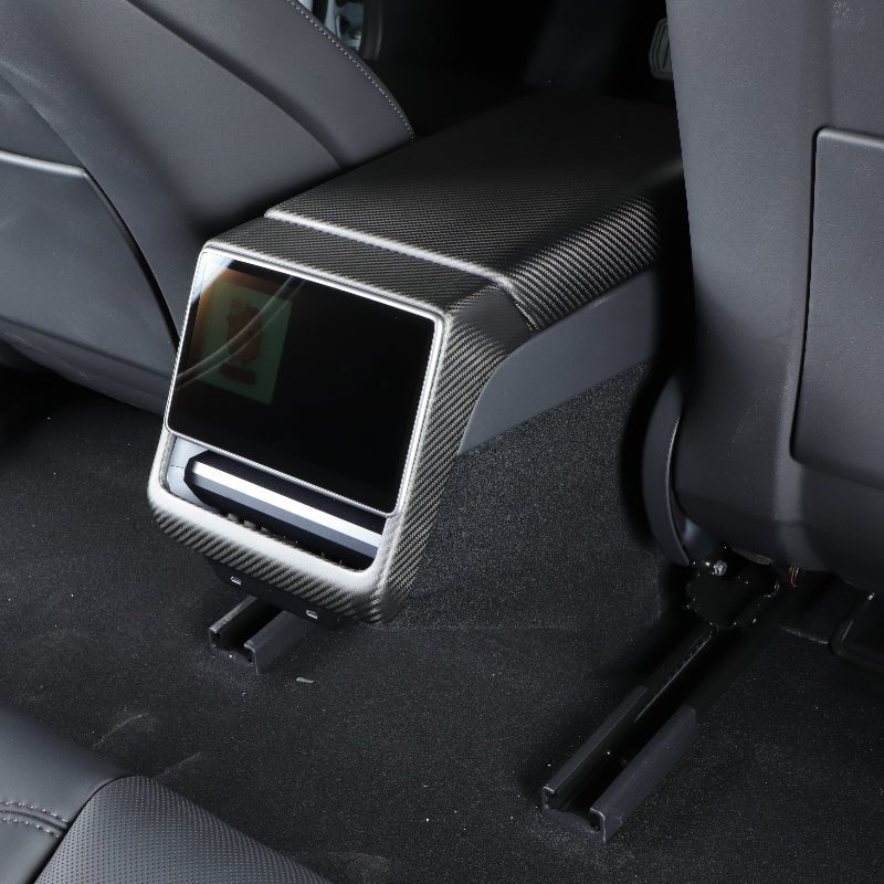 Carbon Fiber Rear AC Vent Cover for Tesla Model 3 Highland(Carbon Fiber Pattern ABS)