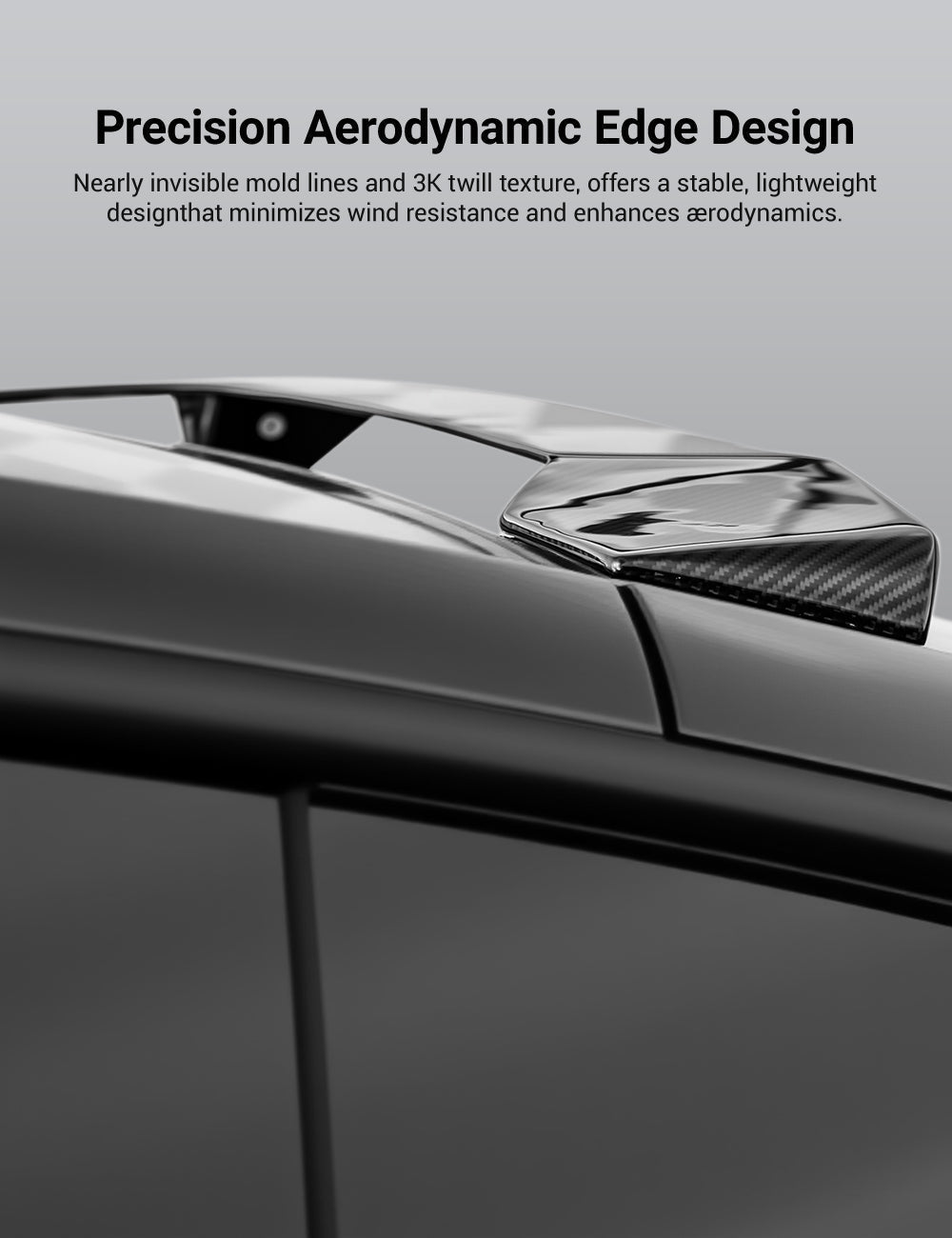 Dry Carbon Fiber Roof Spoiler for Model Y 2020-2026 | Miroken