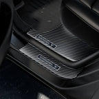 Carbon Fiber Style Door Sill Protector Set (8 Pieces) for Tesla Model Y Juniper 2025+