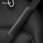 Carbon Fiber Style Seat Belt Shoulder Pad - Universal Fit for All Cars