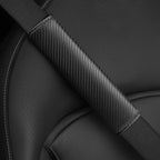 Carbon Fiber Style Seat Belt Shoulder Pad - Universal Fit for All Cars