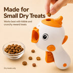 MirokenInteractive Cat Treat Launcher Toy with Laser - Indoor Cat Enrichment Game for Bored Cats, Exercise & Feeding Fun