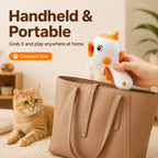 MirokenInteractive Cat Treat Launcher Toy with Laser - Indoor Cat Enrichment Game for Bored Cats, Exercise & Feeding Fun