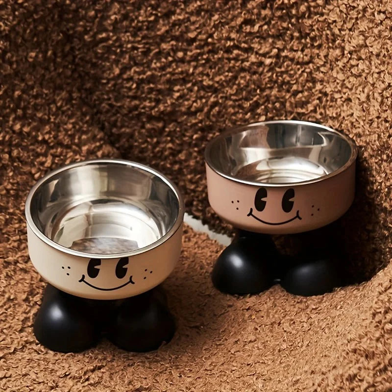 Elevated Stainless Steel Pet Bowl Set