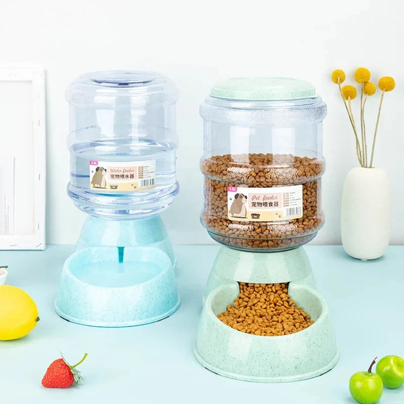 Large Capacity Pet Feeder & Water Bowl