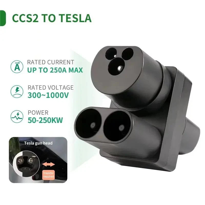 CCS2 to Tesla/NACS EV Charging Adapter for Model 3/Y/S/X