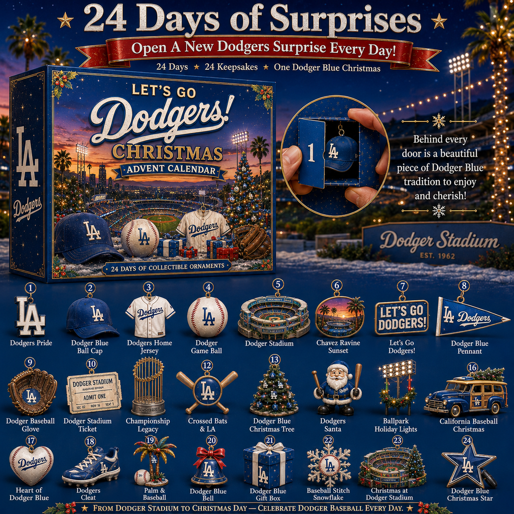 Let’s Go Dodgers! Baseball Christmas Advent Calendar